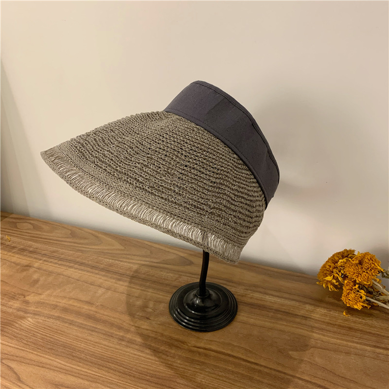 Chapeau Pliable De Protection Solaire En Fil De Coton Vide display picture 13