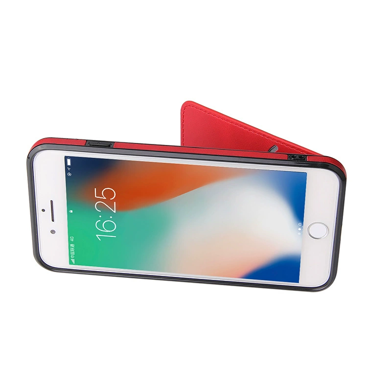 Подходит для Apple XR XS Max iPhone11 Pro 12 Max 8 Plus деловой кожаный чехол-книжка с отделением для карт