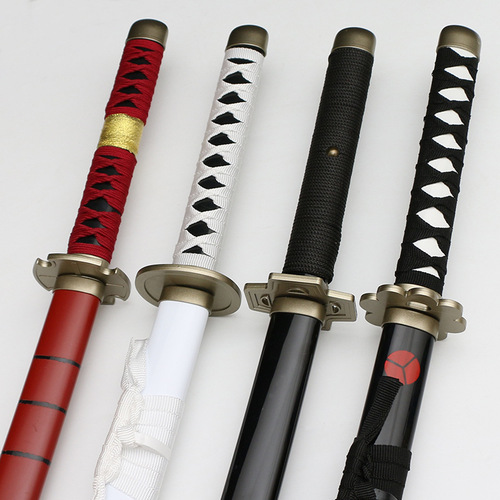 Wooden Props Zoro Sword Three-Sword Style Black Sword Akishui Kitetsu and Michichi Ichimonji Yukizukaru cosplay unsharpened