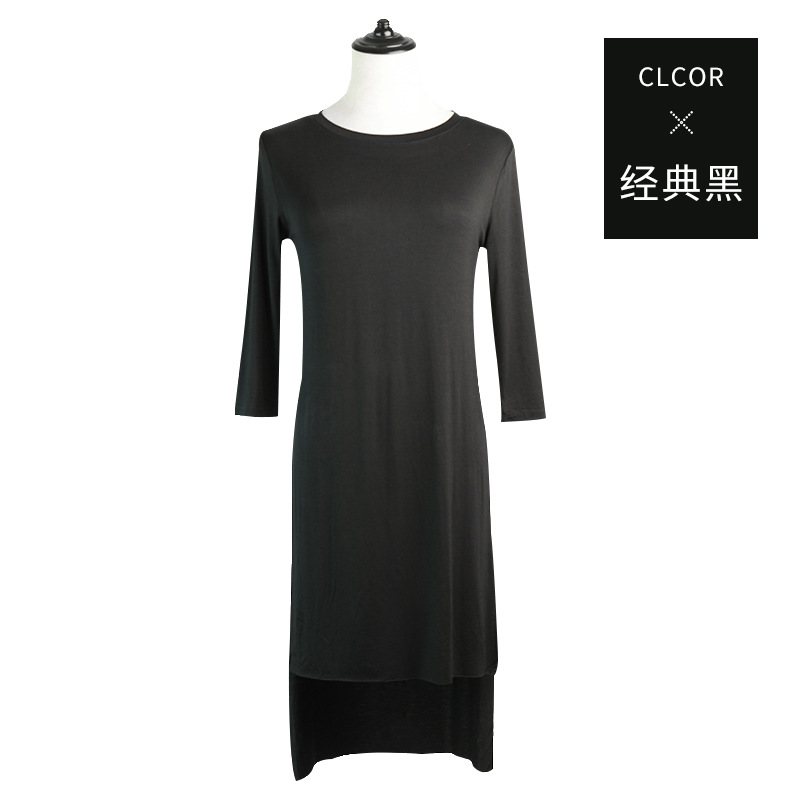 Ropa de práctica de danza moderna cuello redondo manga corta de las mujeres adultos danza superior media longitud clásica danza yoga cuadrado Ropa de baile