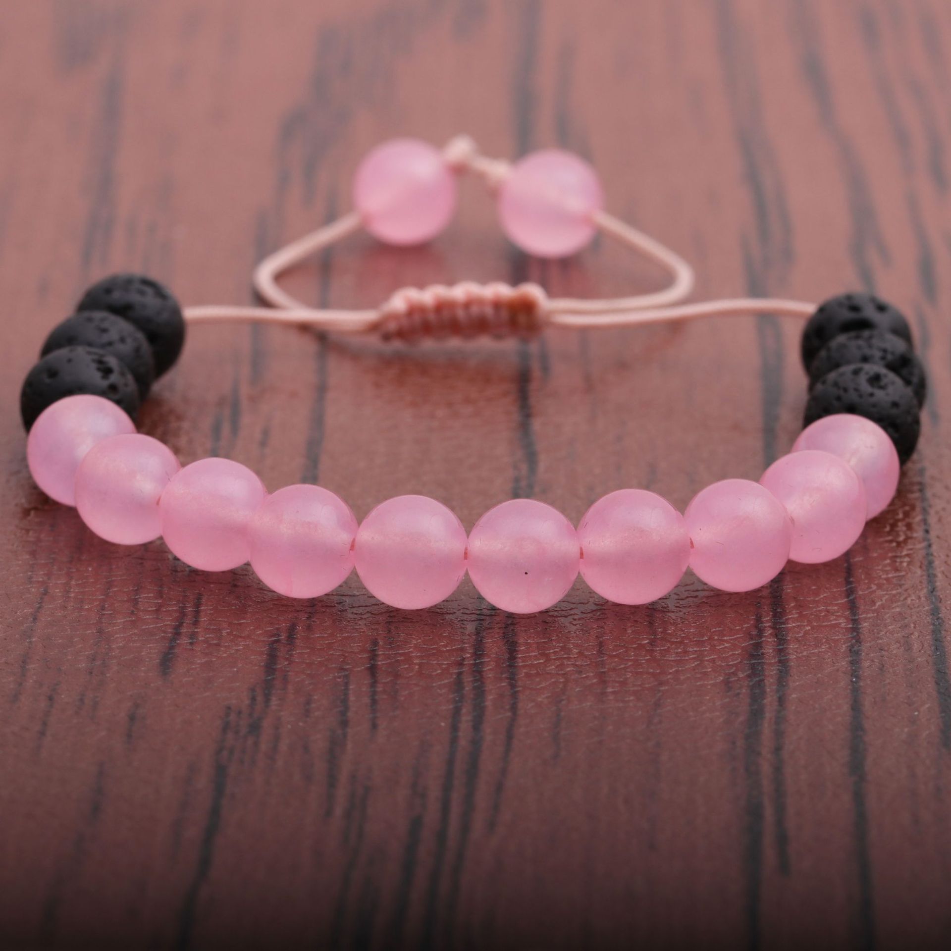 volcanic stone tiger eye turquoise powder spar bracelet