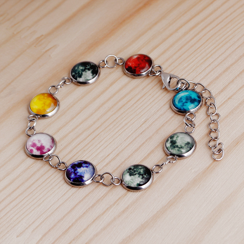 Luminous Starry Sky Luminous Gem Pendant Bracelet display picture 5