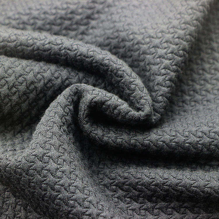 人棉粘胶氨纶弹力夹丝布牛肚布起泡大提花双面布空气层布服装面料