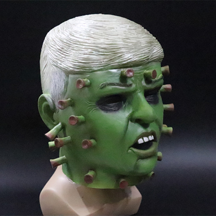 Halloween popular virus máscara de látex capucha nuevo estilo coronavirus horror máscara