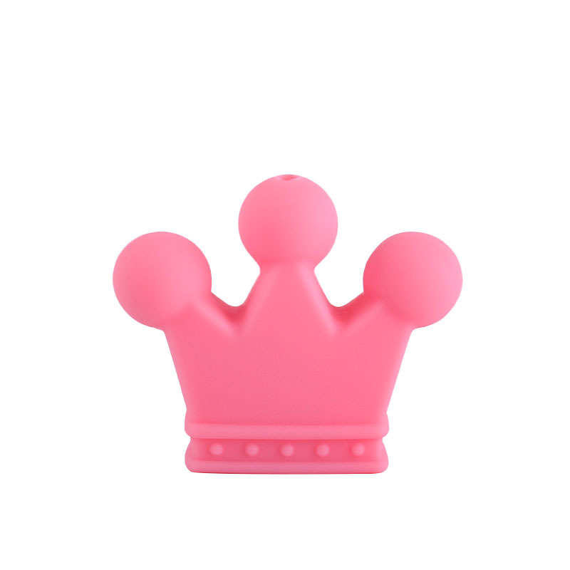 Suministros para bebés DIY calmante corona de silicona cuentas sueltas bebé pulsera molar Cadena de pezón cadena anti-caída Accesorios