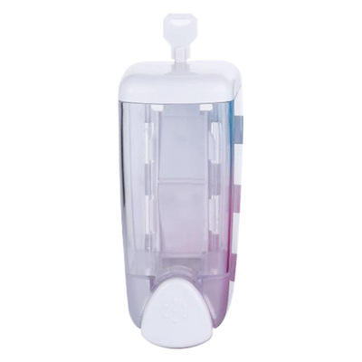 經濟型挂牆式300毫升帶鎖浴室塑料手動皂液器 洗手液沐浴露盒子