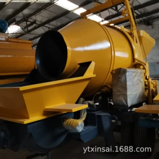 搅拌泵机 拖泵 带搅拌地拖泵 混凝土搅拌输送一体 搅拌拖泵 罐车