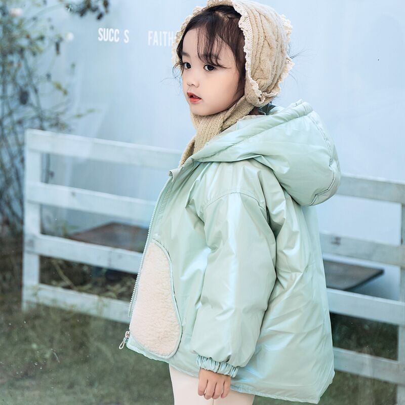 Cross border winter Light and thin children Down Jackets Boy girl Korean Edition Hooded thickening Disposable Duck coat On behalf of