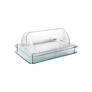 VOTOO Wotu Commercial Semi-clamshell Series Square Transparent Visual Dim Sum Mirror Glass Base Factory Outlet