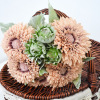 The new product of the sunflower sunflower pastorates the solar flower silk flower decorative flower multi -color simulation Teddy sunflower