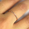 Minimalistic ring, wish, 14 carat