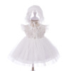 Summer light and thin breathable children's small princess costume, girl's skirt, gift box, lace wedding dress