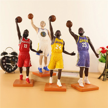 创意树脂NBA球星摆件科比库里詹姆斯哈登灌篮人物玩偶玄关装饰品