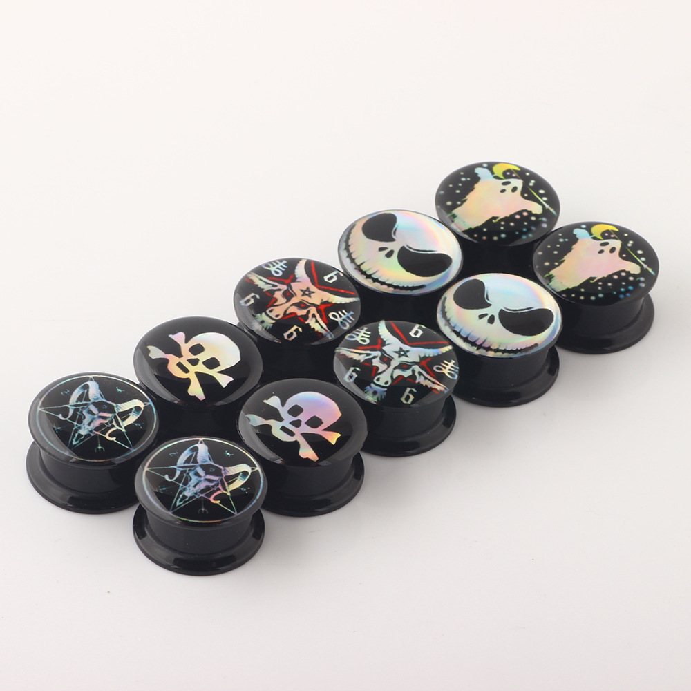 Original Design Geometric Arylic Epoxy Ear Studs 1 Piece