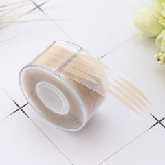 Manufacturer Direct Sale Olive-Shaped Mesh Lace Eyelid Tape Roll Beauty Eye Patch Invisible Trace Natural Flesh Color Strong Adhesive