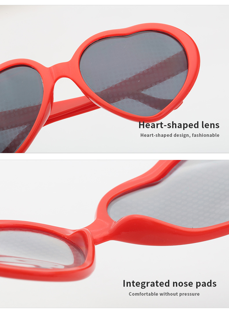 Fashion Simple Heart Shaped Frame Glasses Wholesale Nihaojewelry display picture 7