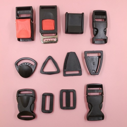 Factory direct sales black white transparent plastic buckle plastic buckle stroller buckle schoolbag buckle mother-in-law buckle