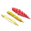 Set, hairgrip, beads with bow, hairpins, bangs, hair accessory, wholesale