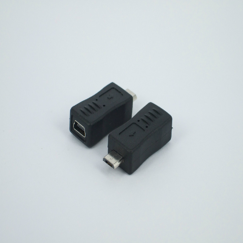 Mobile phone micro usb revolution mini usb female reciprocal connector Android MP3 charging data flat head conversion Mobile phone micro usb revolution mini usb female reciprocal connector Android MP3 charging data flat head conversion