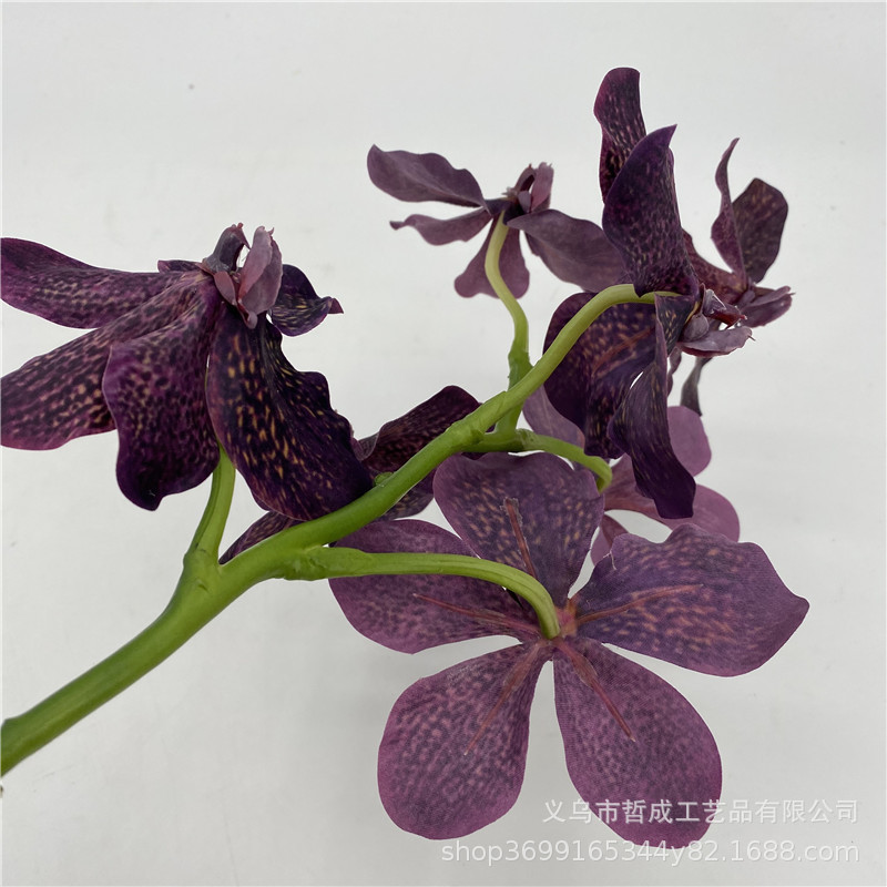 仿真花兰花万代兰蝴蝶兰千代兰绢花假花插花会所家居客厅装饰花-阿里巴巴