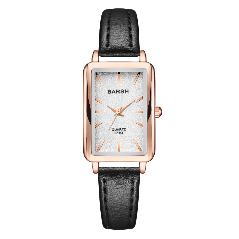 Rectangle Dial Shape Quartz Movement Fashion Rectangle Buckle Quartz Women's Watches