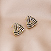 Triangle, retro sophisticated earrings, internet celebrity