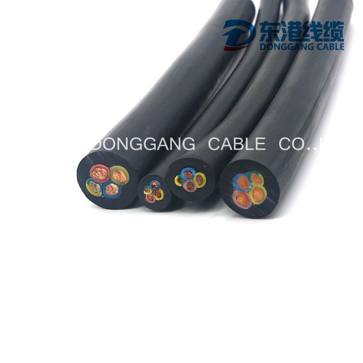 JHS橡套防水电缆 工厂直销防水耐油橡套线 4x4电缆线水泵