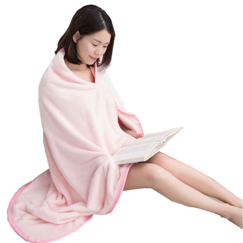 Coral Fluff Blankets Thin Single Shawl Towel Children Office Air Conditioning