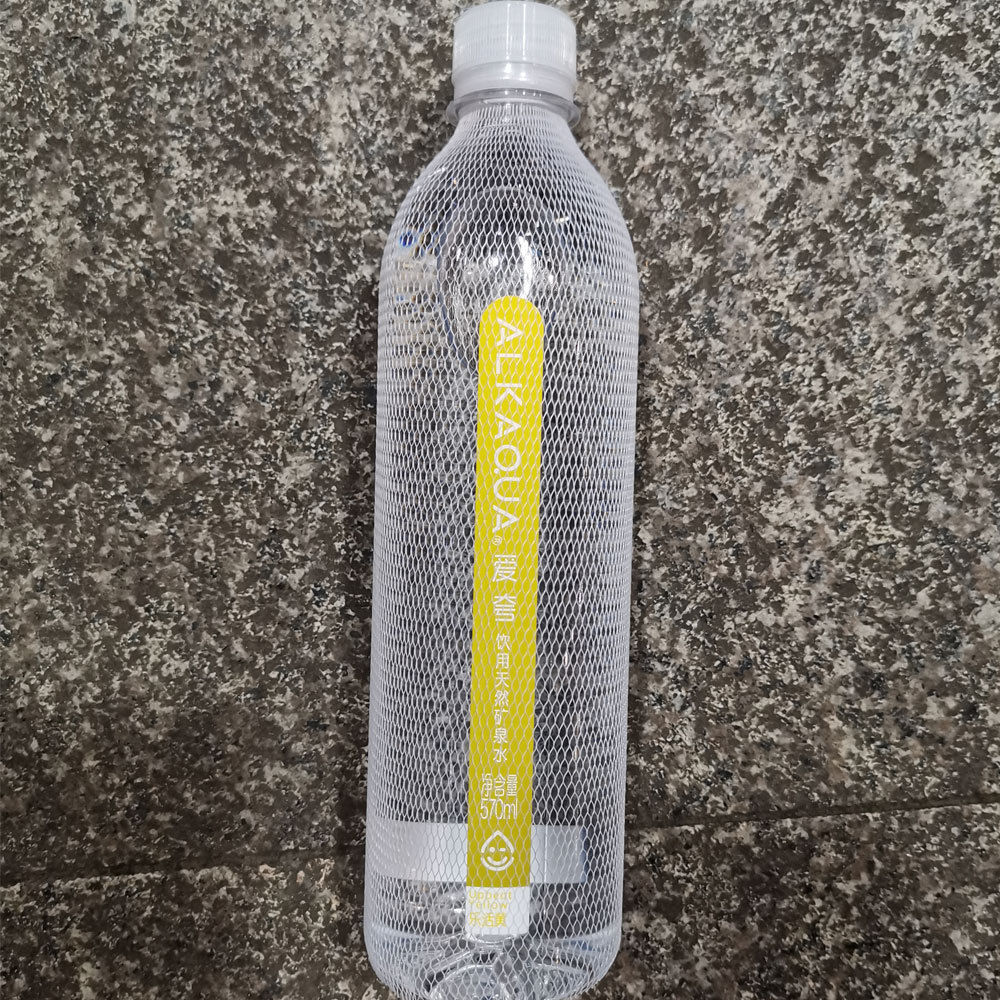 现货供应矿泉水网套 乳白色饮料瓶防摩擦保护网套 塑料水瓶网套