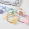 Fresh elastic hair rope, hair accessory, flowered, wholesale