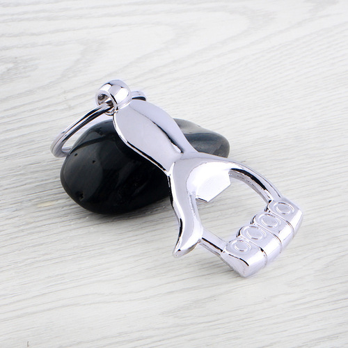 Metal Thumbscrew Bottle Opener Keychain Car Key Holder Creative Gift Can Be Laser Engraved with LOGO