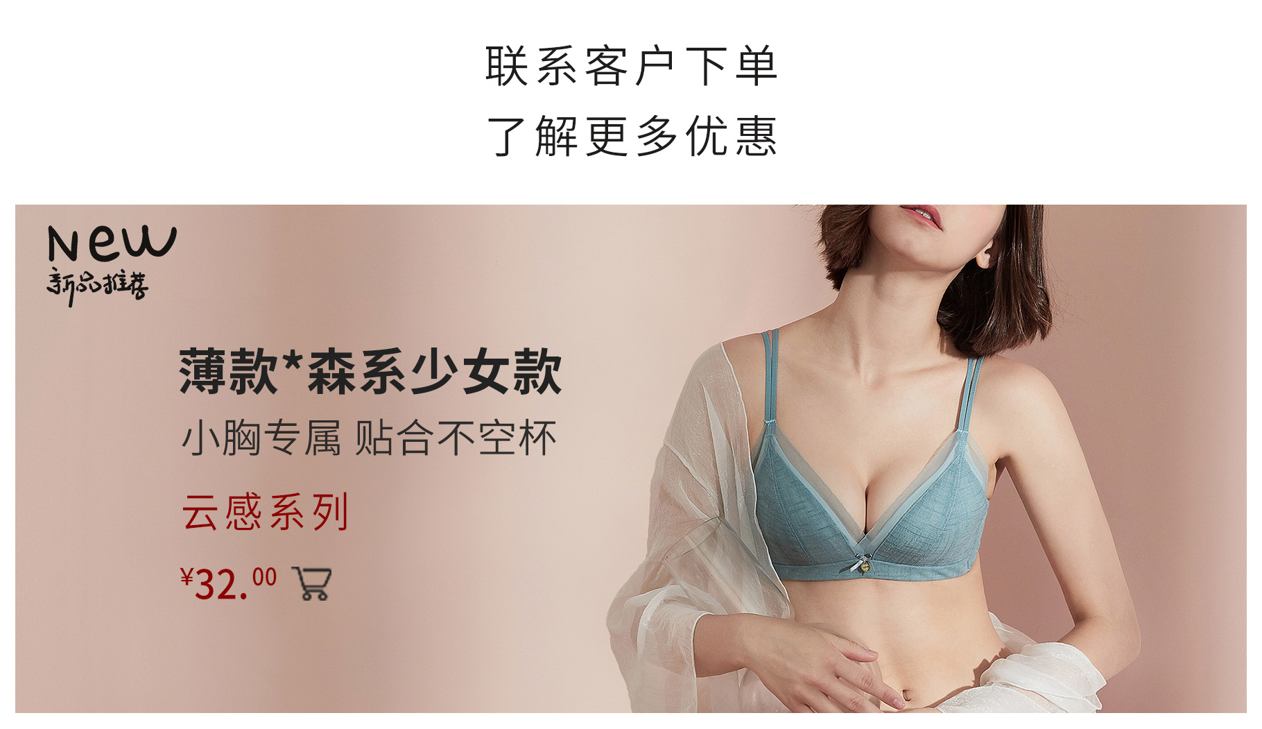 春夏新款时尚网孔文胸超柔云感罩杯胸罩女透气网布侧翼女内衣性感详情3