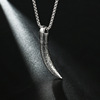 Necklace stainless steel, pendant hip-hop style, accessory, European style, simple and elegant design