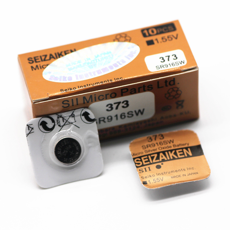 原装进口正品 精工SEIZAIKEN 373纽扣电池 SR916SW超霸手表电池
