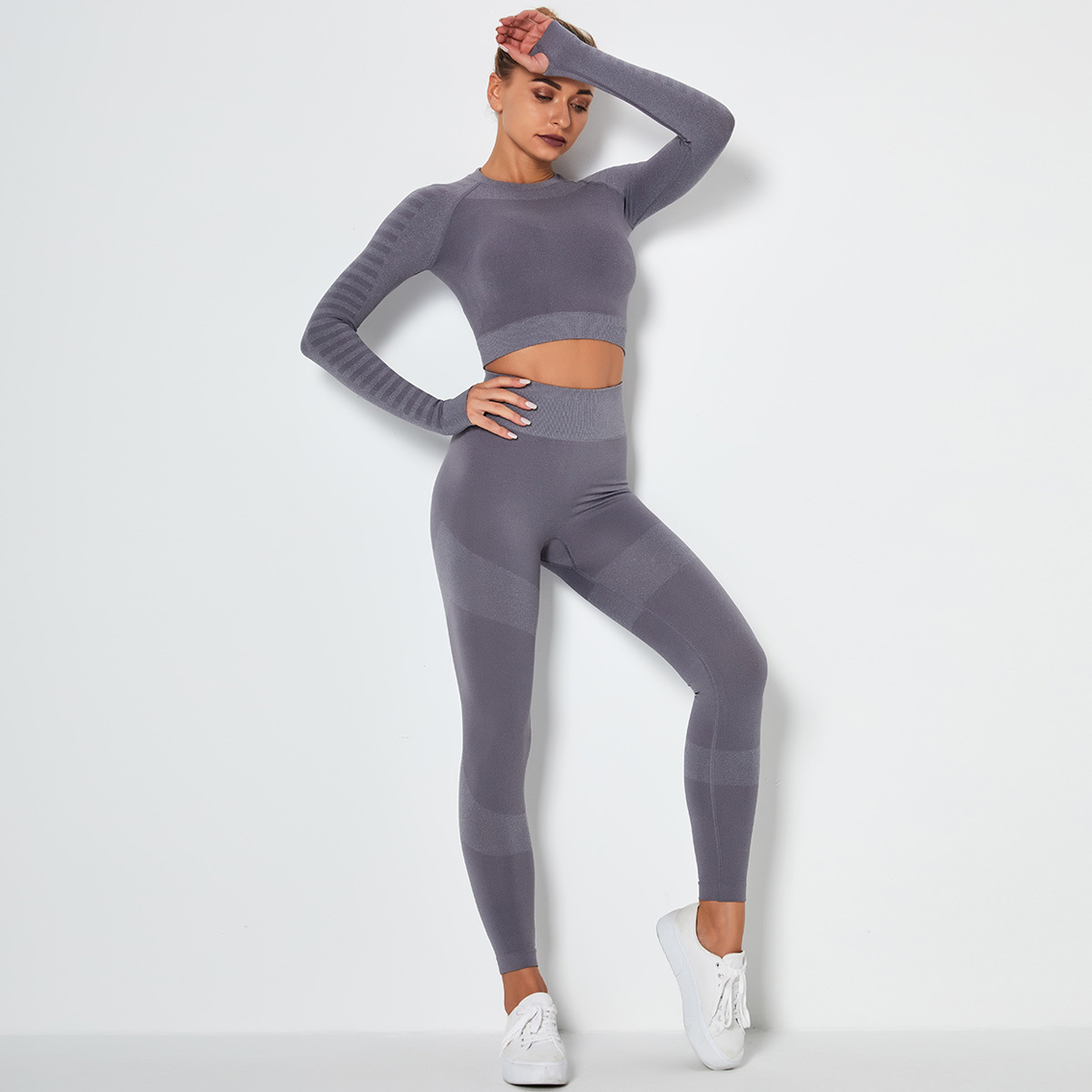 Seamless Knitted High Elastic Yoga Set  NSNS10723