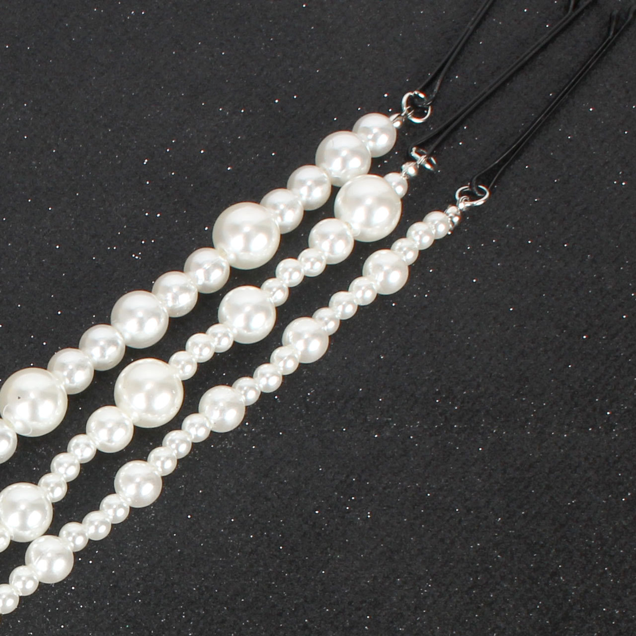 Pearl Hai Clips Hair Accessories Abs Imitation Pearl Hair Chain Hair Accessories display picture 3