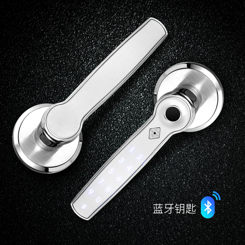 锁神厂家防盗室内门锁办公室指纹锁房间木门电子锁智能球形密码锁