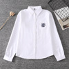 Japanese student pleated skirt, shirt, uniform, long sleeve, square neckline, with embroidery