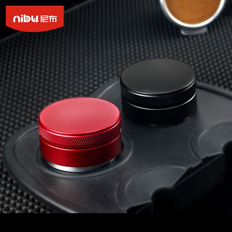 尼布马卡龙布粉器 防滑平底三叶咖啡压粉器咖啡粉压粉锤51 58MM|ms