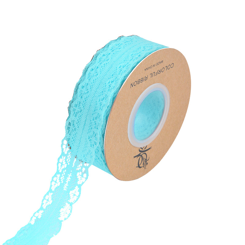 Fibra color 3cm flor pastel caja de regalo mano hecho a mano DIY tocado cinta de encaje arco cinta al por mayor