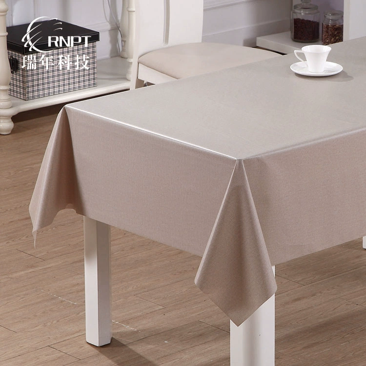 RNPT Ruinan [оптовая продажа производителя] Простой чистый цвет водонепроницаемая скатерть ПВХ пластиковая скатерть гостиничная скатерть