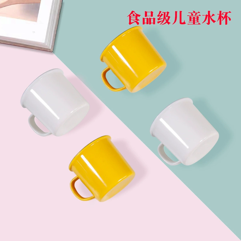 Children's tableware with glass for kindergarten, fall protection