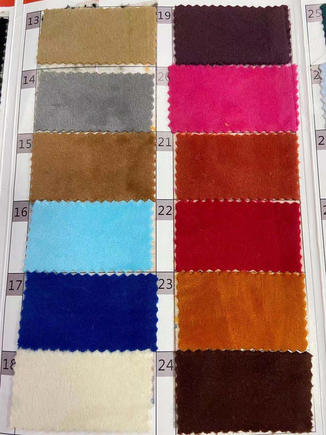 Spandex tela súper suave de alta elasticidad Cristal súper suave franela elástica de cuatro lados ropa para niños zapatos y sombreros bolsas de tela de peluche de juguete