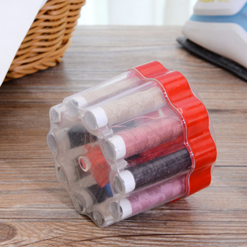 Korean portable household sewing box sewing kit paper ruler threader thimble sewing tool set