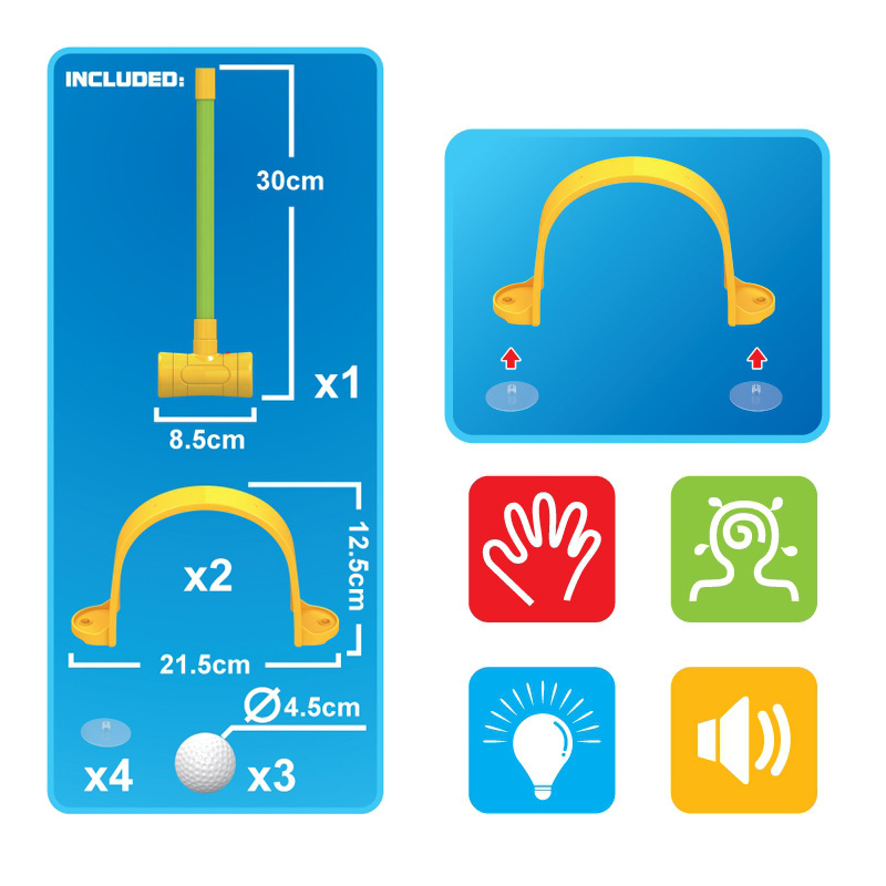 Estudiante de escuela primaria deportes ocio inteligencia juguetes vibración eléctrica sonido los niños gateball juego