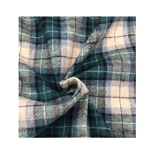 Factory stock 21 pieces of polyester-cotton twill corduroy check fabric, color-woven flannel shirt dress skirt material
