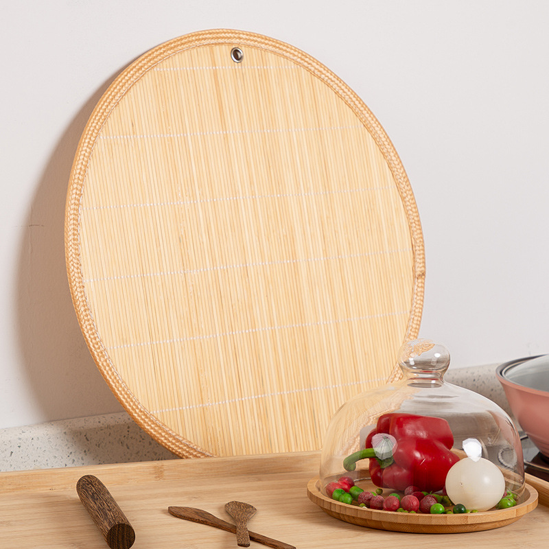 厂家竹制饺子帘竹制水饺帘子原竹色大号面点板饺子帘双面可用家用