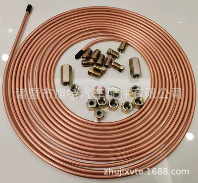 Mosquito coil brake tube kit 3/16 "OD 25 feet coil roll color plated zinc 25FT connecting pipe copper aluminum pipe (Other brake systems) - 316-gold-22-accessories-without-black-hat