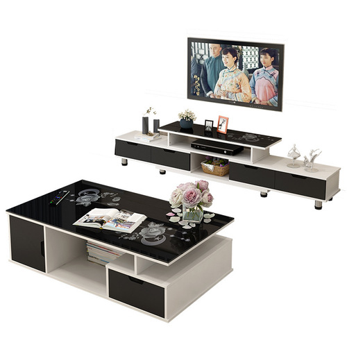 Factory direct sales simple modern TV cabinet multi-functional living room TV cabinet retractable small apartment cabinet