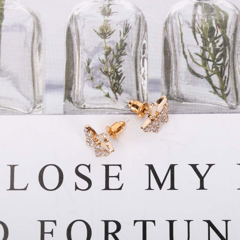 Fashion New Style Trend Butterfly Earrings  Simple S925 Silver Needle Earrings display picture 5